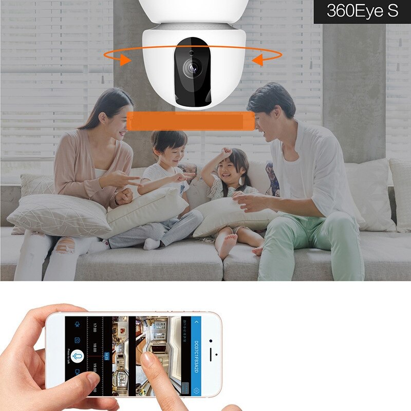 360 grad Baby Monitor 1080P HD WIFI drinnen Kamera mit Einem-Klicken Aufruf der Funktion (Eu-stecker)