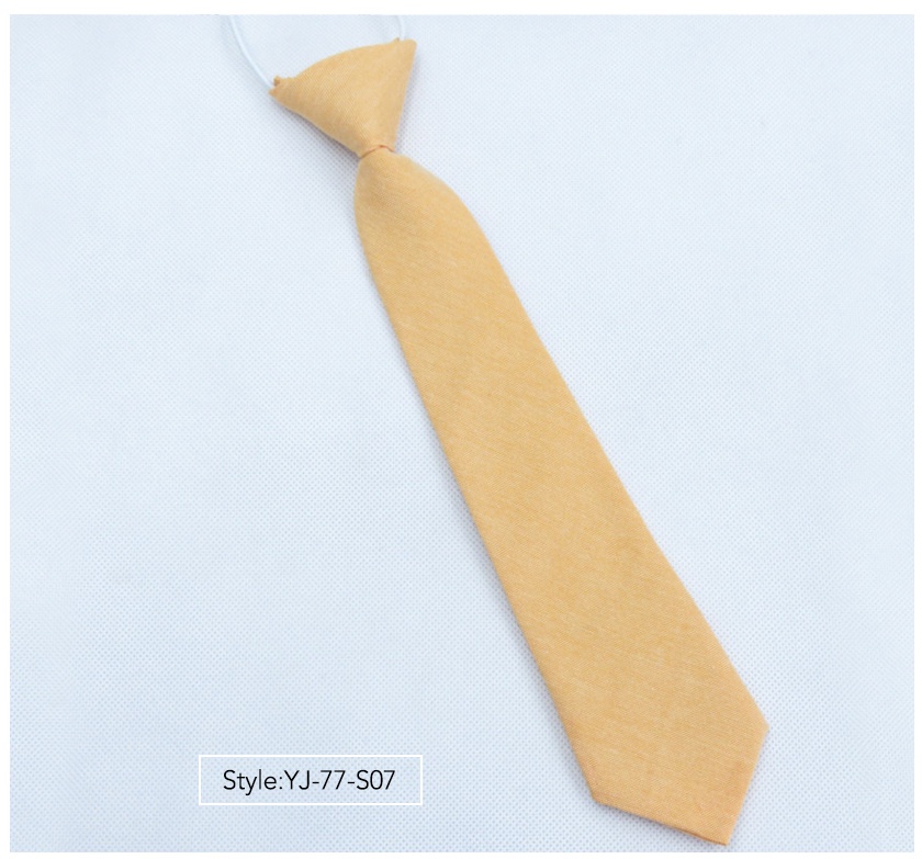 Ties for Children Cotton Solid Neck Tie Boys Girls Students Kid Necktie Performance Photograph Graduation Ceremony: YJ-77-S07