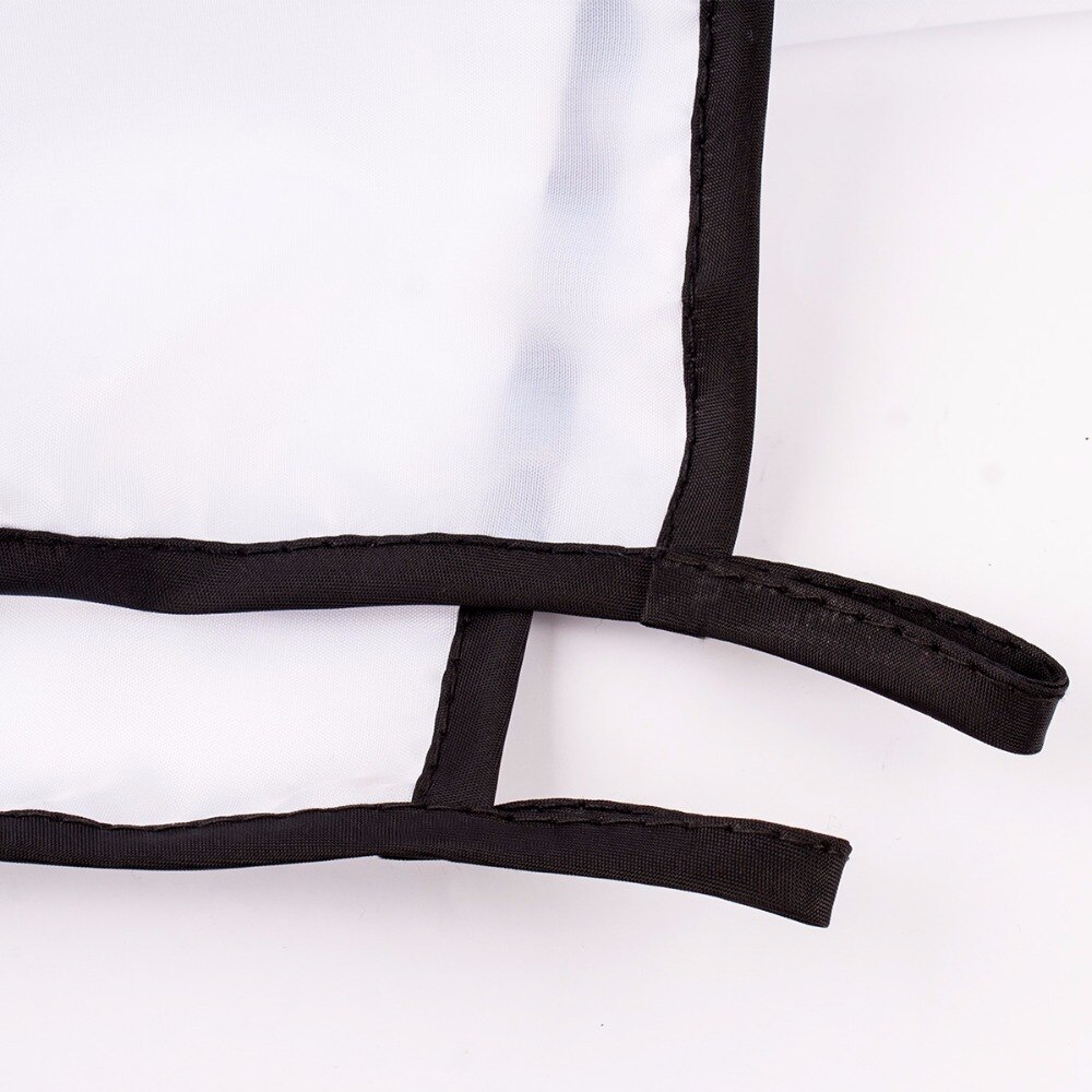 QSHAVE Baard en Snor Catcher Schort Cape Bib voor scheren met Zuignappen Hechten aan Spiegel voor Bebaarde Wit 130cm * 82cm