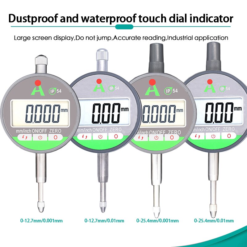 IP54 Digital Micrometer 0.01/0.001mm Electronic Micrometer Metric/Inch 0-12.7mm 0-25.4mm Precision Dial Indicator Gauge Met