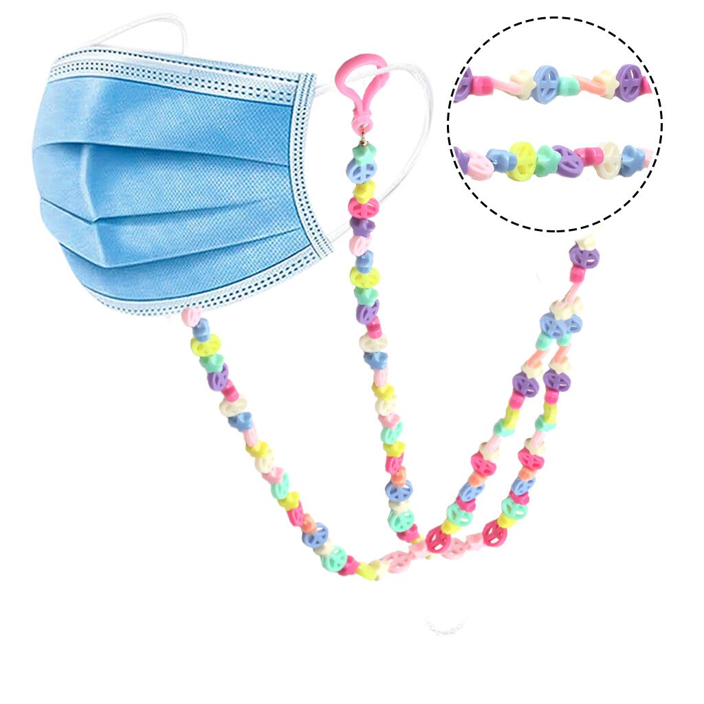 Kinderen Ketting 1/5Pcs Sujeta Mascarillas Masker Lanyard Anti-Verloren Touw Metalen Lanyard Verstelbare Masker Houder Handig touw