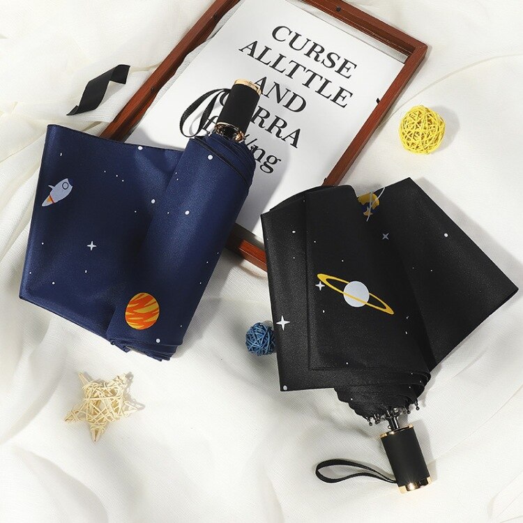 YADA-paraguas plegable de la serie Star Universe para mujer, sombrilla a prueba de lluvia, UV, YD237
