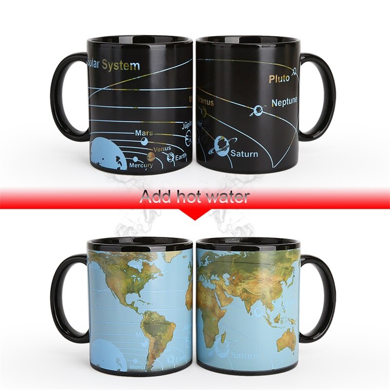 ZOOOBE Creatieve Kleur Veranderende Mok 300 ml Warmtegevoelige Keramische Drinkware Voor Thee Melk Koffie Mokken Kaart Cup