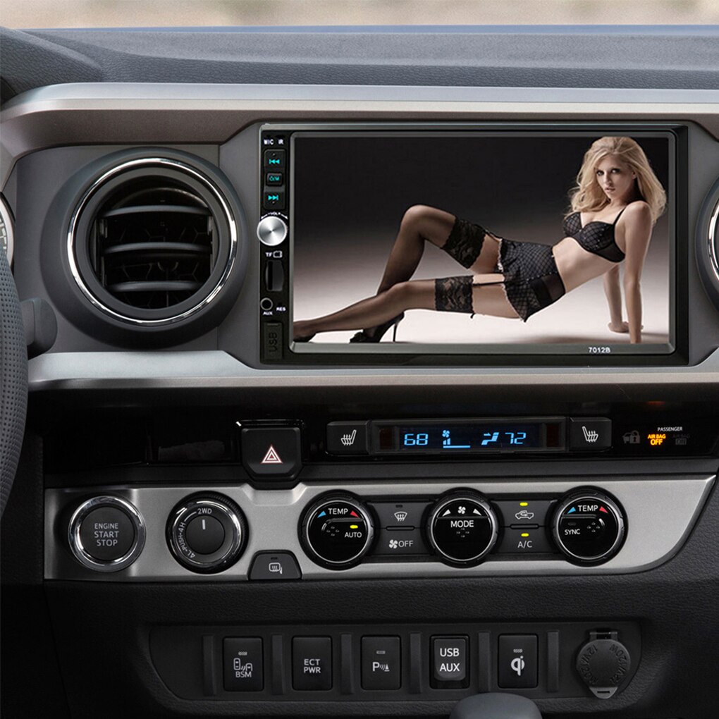7 Inch Touch Screen 2 Din Car Audio Stereo Bluetooth MP5 Player Support Rear View Camera AUX FM USB