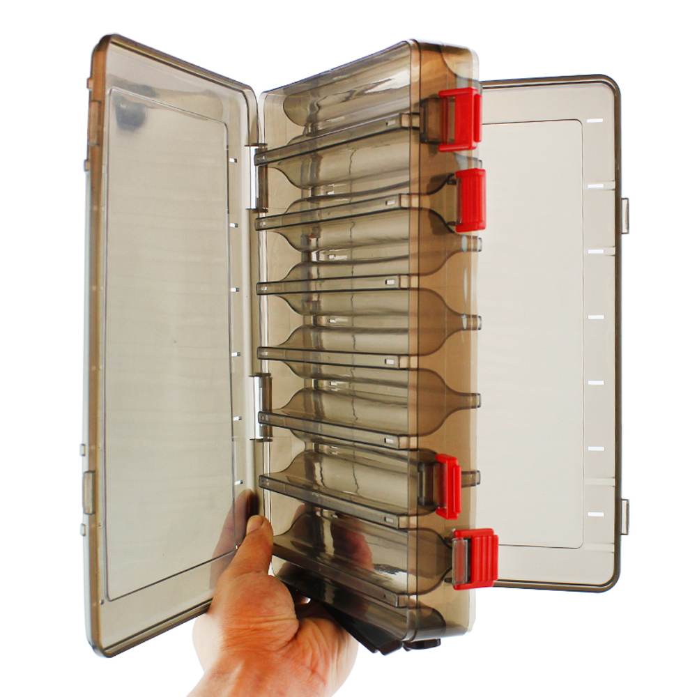 14 Compartimenten Dubbelzijdig Plastic Visaas Box Lokken Box Fly Visgerei Opbergdoos Case Vissen Tools Accessoires