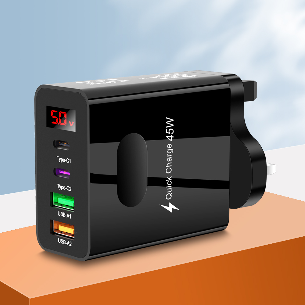 Heboen Chargeur 45W USB C avec Câble 2m pour Samsung Galaxy