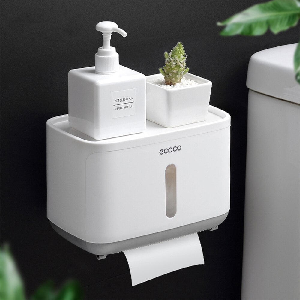 Paper Towel Tissue Box Dispenser Wall Mounted Storage rack paper Towel Holder bathroom organizer Accessories bathroom gadgets