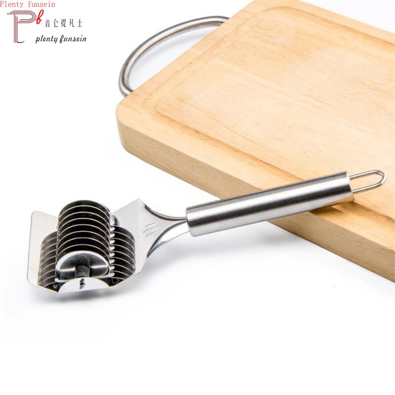 Outil de coupe de pâte en acier inoxydable | Spaghetti nouilles, rouleau de treillis, Docker outil de coupe de pâte, aide de cuisine, bricolage outils de coupe, serveur de pâtes 1 pièce