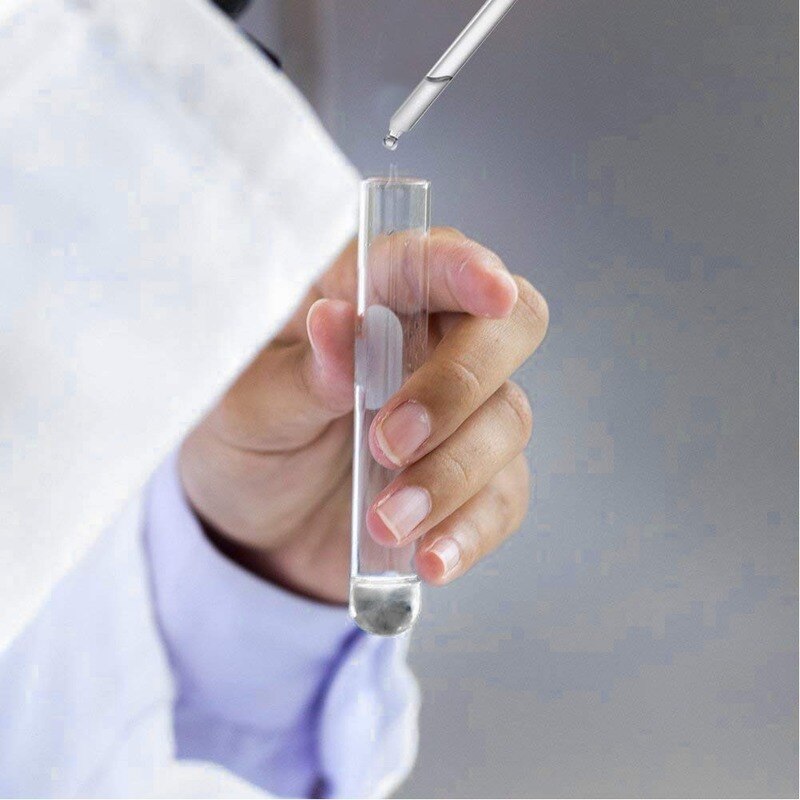 50pcs/pack 12x100mm Transparent Plastic Round-bottom Tube Sample Bottle, Office Laboratory Experiment Supplies with Lid