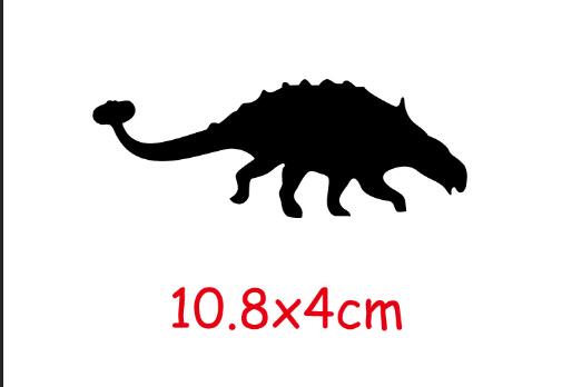 Autocollants muraux de dinosaures, différents types, pour interrupteur de lumière de chambre d'enfants, Stickers de décoration pour la maison de bébé, #0639: 08