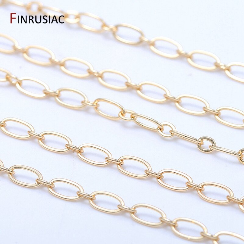 0.5m/1m Multi Types Chain For Jewelry Making Loose Chain Handmade DIY Bracelets Necklace Earrings Material: S / Dark Grey