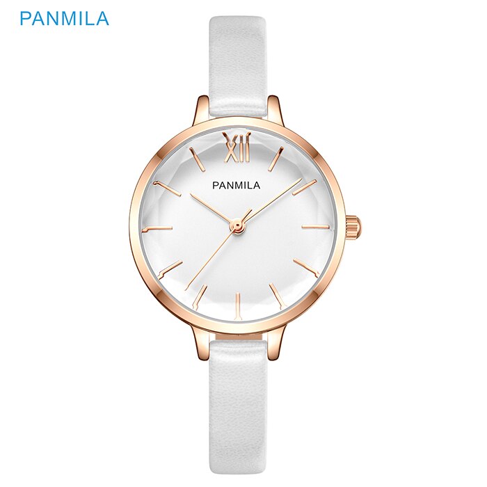 Klassiske hvide dameure enkel stor urskive quartz ur dame læder vandtæt kjole armbåndsur ur relogio feminino: Hvilket ur