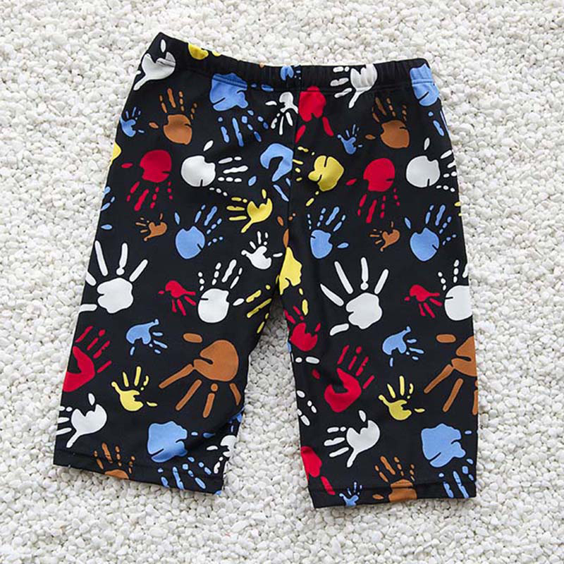 Boys Swim Trunks For 3-12Y Kids Knee Length Shorts Swim Beach Wear Fifth Pants Cartoon Boys Kids Trunks Swimsuit Bathing Suits