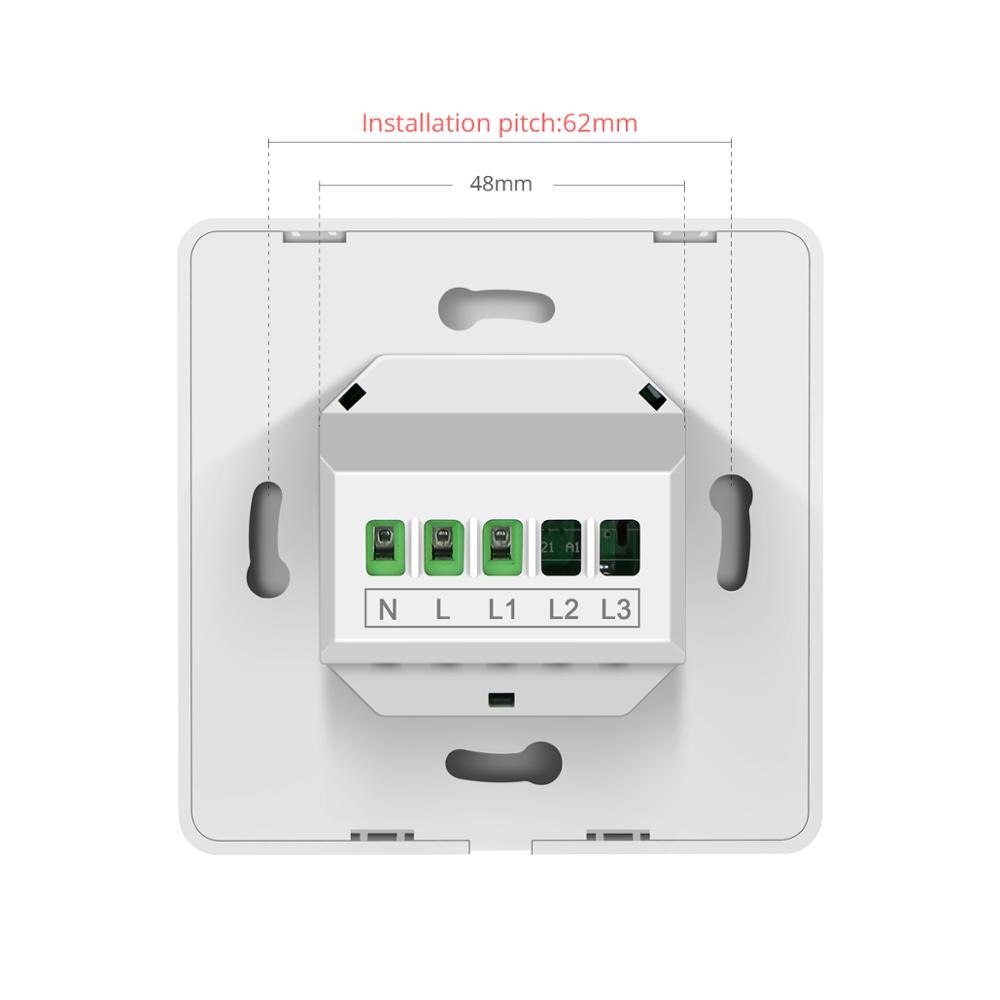 Apple Homekit Smart Home Control Wifi Schakelaar 10A 110V-240V Timer Led Licht Schakelaar Moet Neutrale draad Thuis Smart