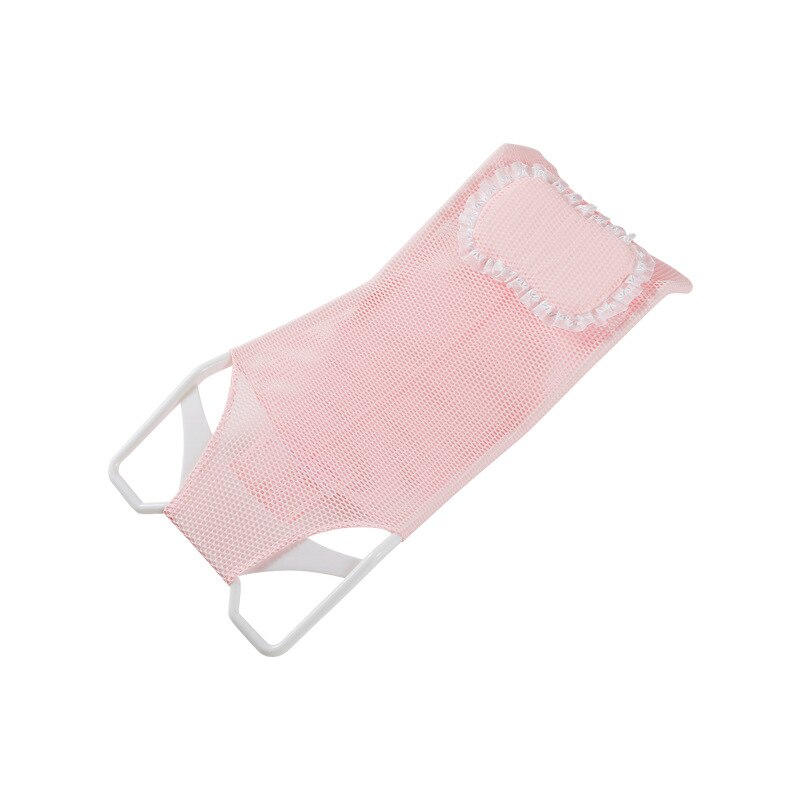 baby dusj nett hyllehylle 0-3 år gammel baby spedbarn dårlig sklisikker seng med dårlig nettuniversal dårlig seng støtte badekar stativ: Rosa