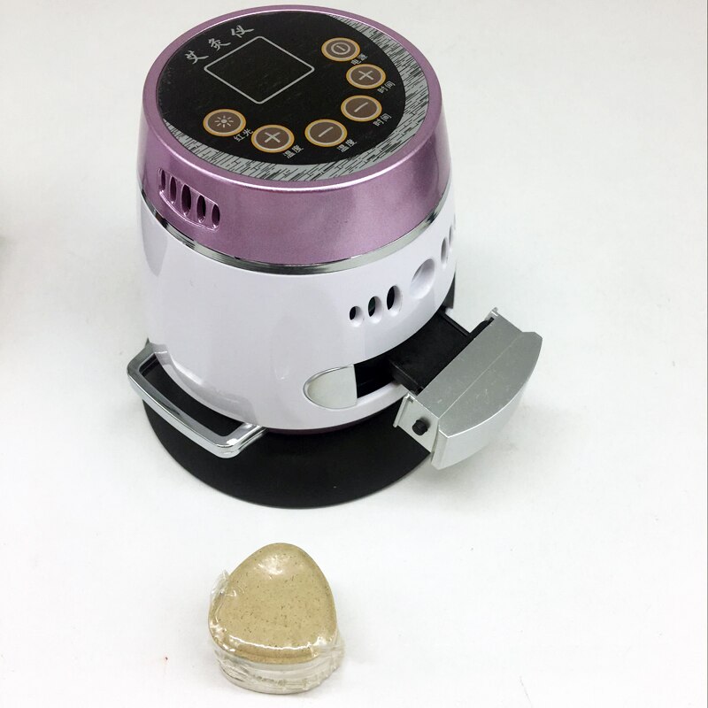 Portable Intelligent Moxibustion Instrument Temperature Control Smokeless Fumes Moxibustion Physiotherapy For Body Health Care: Violet