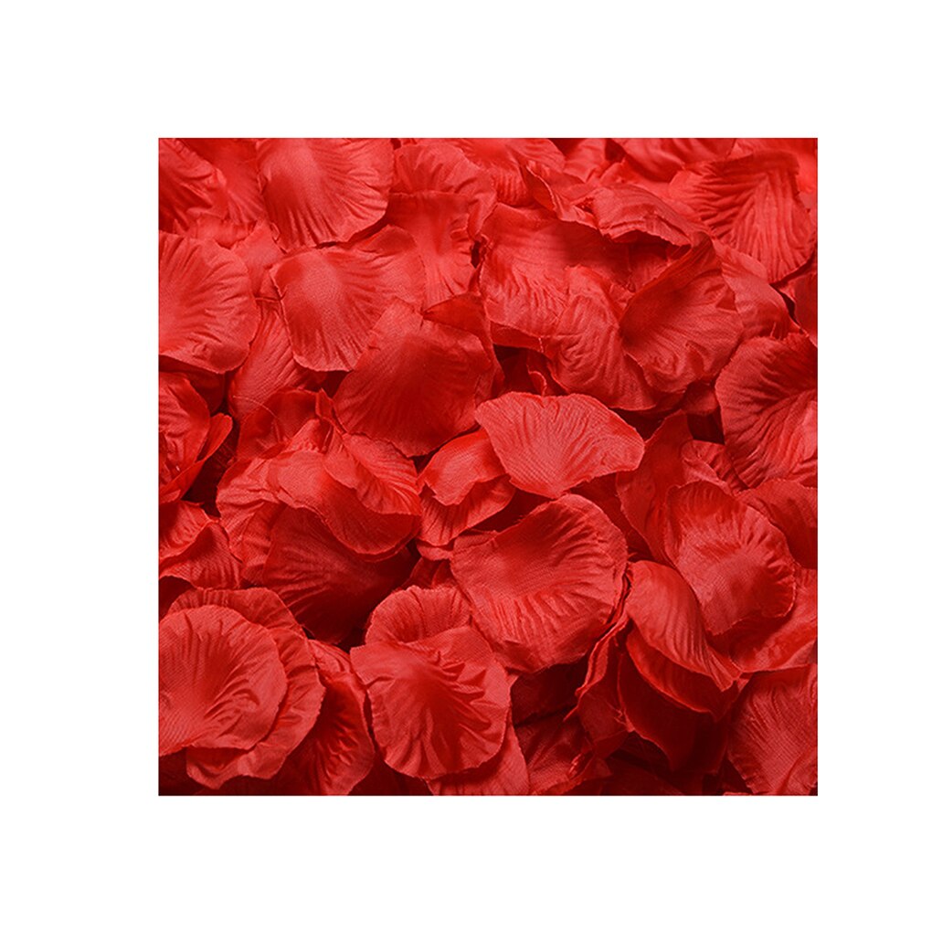 100 stk silkebløde kunstige rosenblade farverige bryllup romantisk silke rose blomst til bryllup dekoration forsyninger: Nr. .1