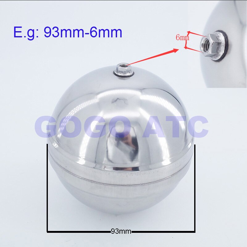 GOGO ATC SS 201 304 schweben ventil Ball 82mm/93mm/100mm/104 /109/116/130/145/162mm edelstahl Ball reparatur teile