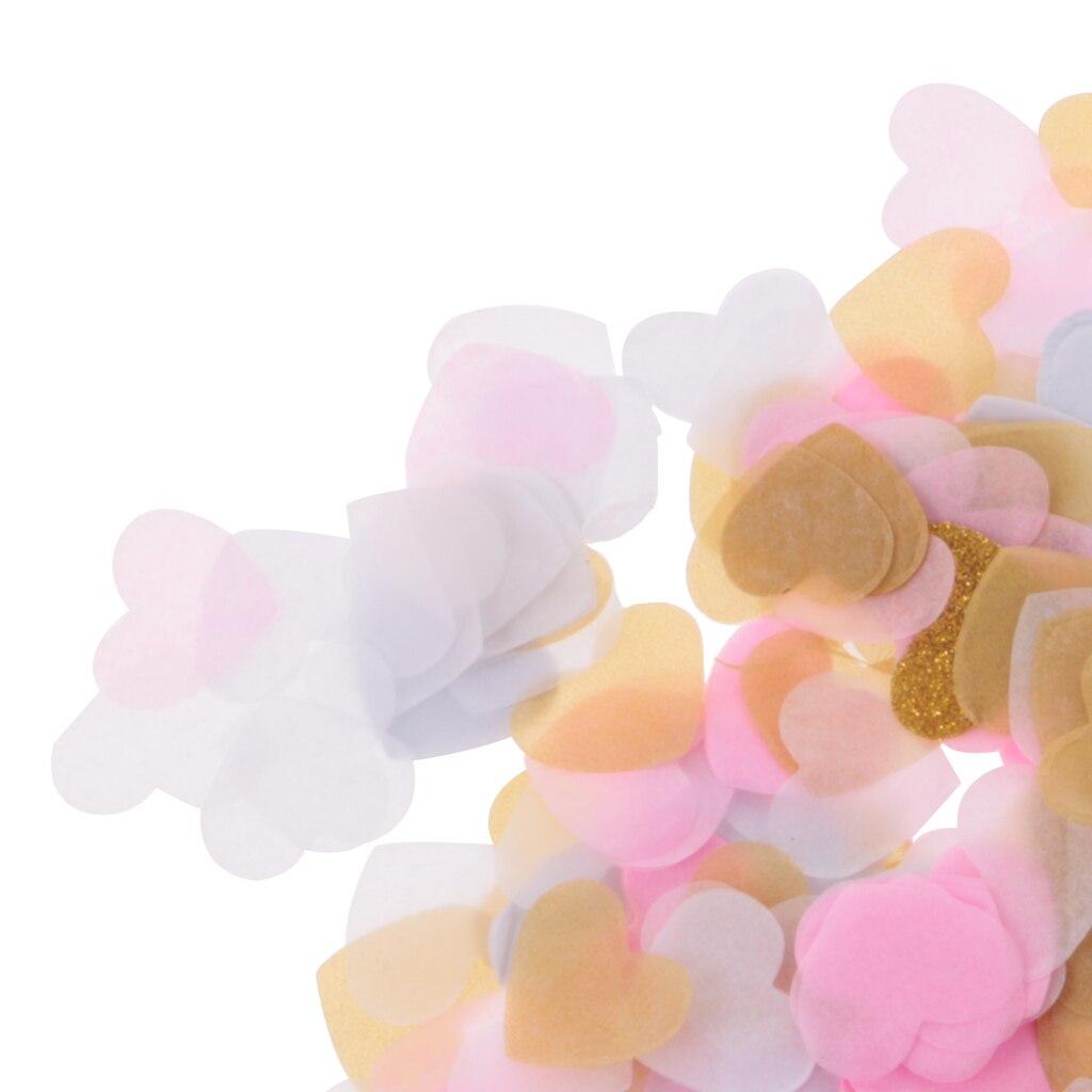 1400Pcs Heart Shape Confetti Tissue Paper Wedding Party Decor Biodegradable