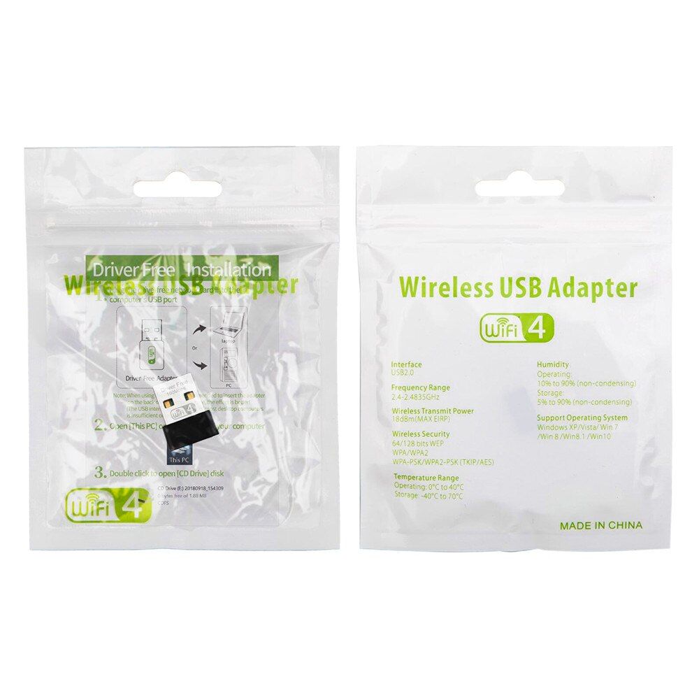 Kebidumei Usb Draadloze Gratis Driver 2.4Ghz USB2.0 Netwerkkaart 150Mbps Wifi Adapter Wifi Adapter 802.11n Voor Laptop Desktop