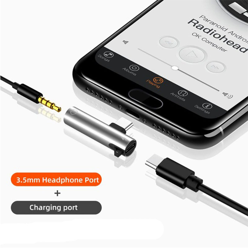 Podwójny rozdzielacz audio do słuchawek 2 w 1 do iPhone XR XS 13 12 11 do gniazda 3,5 mm do słuchawek Kabel AUX nie typu c: Srebrny