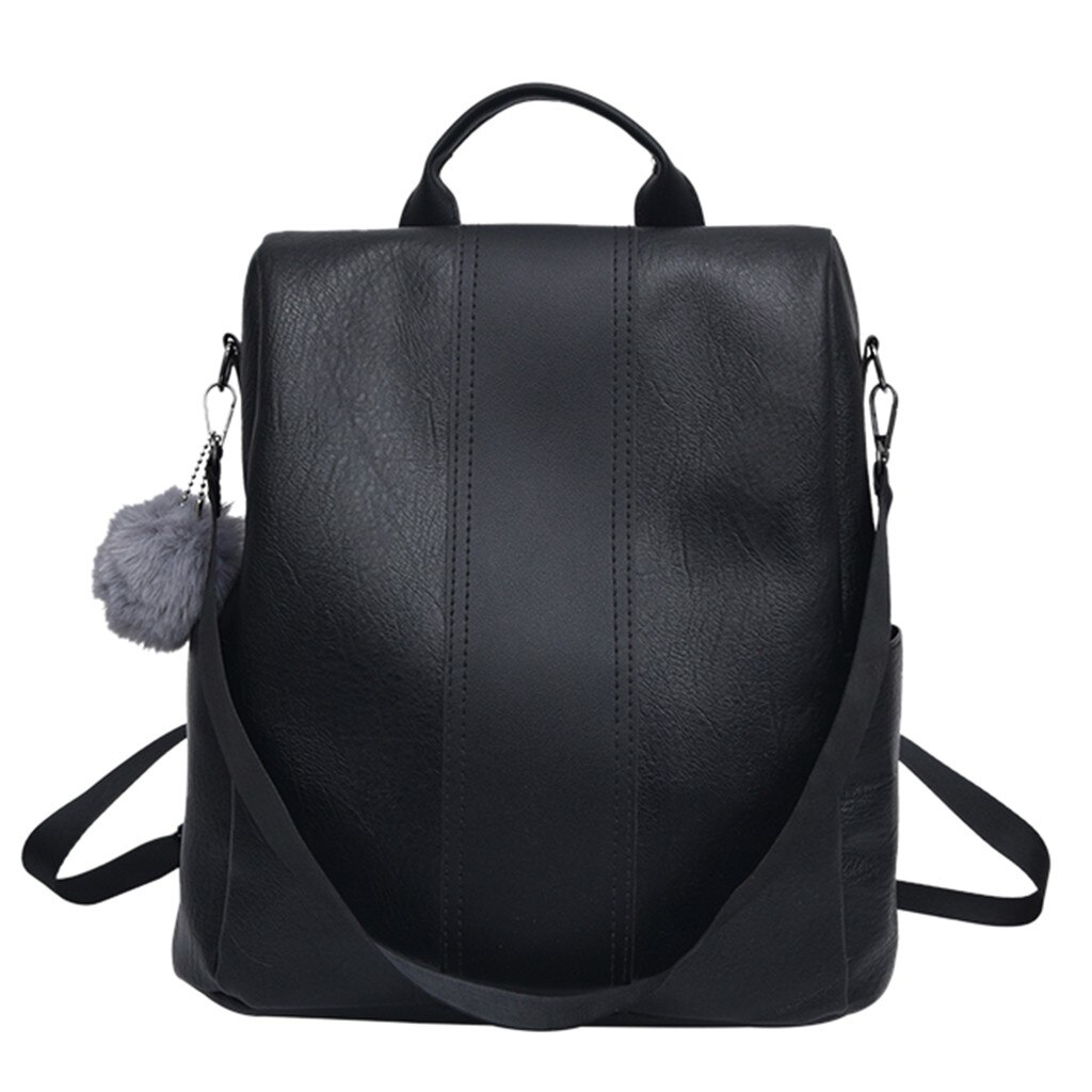 Woman Anti-theft Backpack Bag Casual Wild Soft Leather Dual-use Small Backpack Bandolera Mujer Bolsas Femininas#35: C