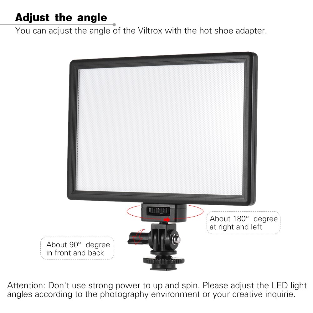 Viltrox L116T Professionelle LED Video Licht Fotografie Füllen Licht Einstellbare Helligkeit und Dual Farbe Temp für Canon kamera