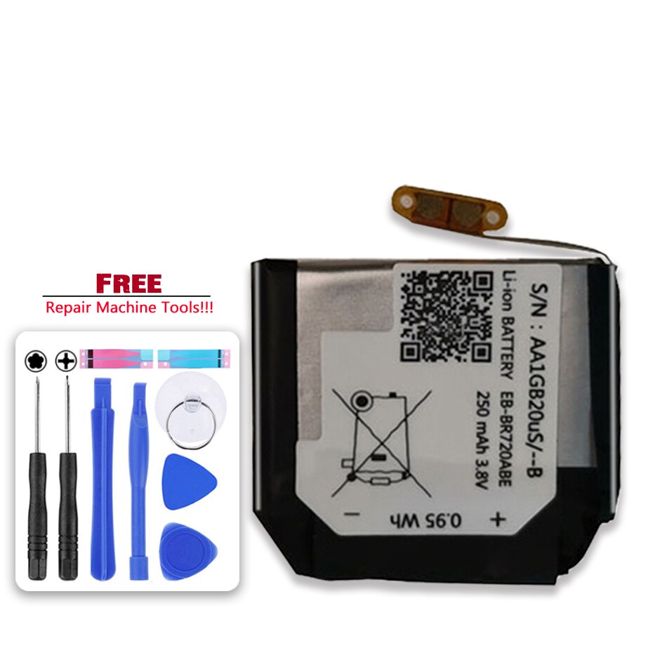 Originele Kikiss EB-BR720ABE 250Mah Batterij Voor Samsung Gear S2 S 2 Klassieke R732 BR720 Bateria