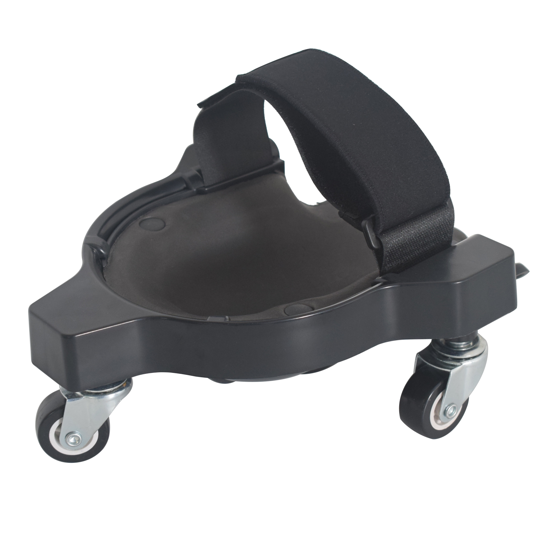 Universella knäskydd för hjul, multifunktionella knäskydd för remskivor för bilmekaniker, arbetsknäskydd med knäskyddsanordning: Svart