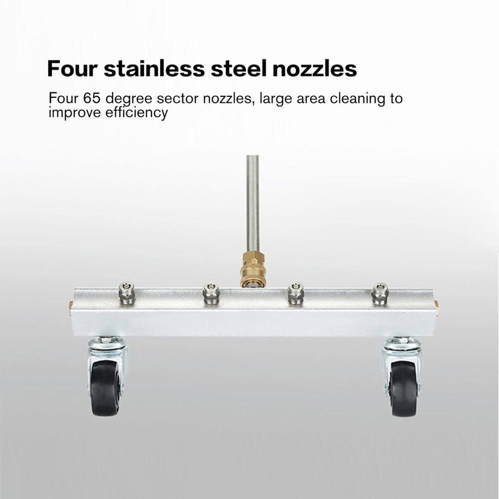Doel Gereedschap 16 Inch Hogedrukreiniger Onderstelreiniger, Dual Purpose Auto Chassis Wasmachine Water Bezem Vloer Reiniging Oppervlaktereiniger 4000PSI met 2 Uitbreidingstokken en 90° Hoekige Wand Doel Gereedschap 16 Inch Hogedrukreiniger Onderstelreiniger, Dual Purpose Auto Chassis Wasmachine Water Bezem Vloer Reiniging Oppervlaktereiniger 4000PSI met 2 Uitbreidingstokken en 90° Hoekige Wand