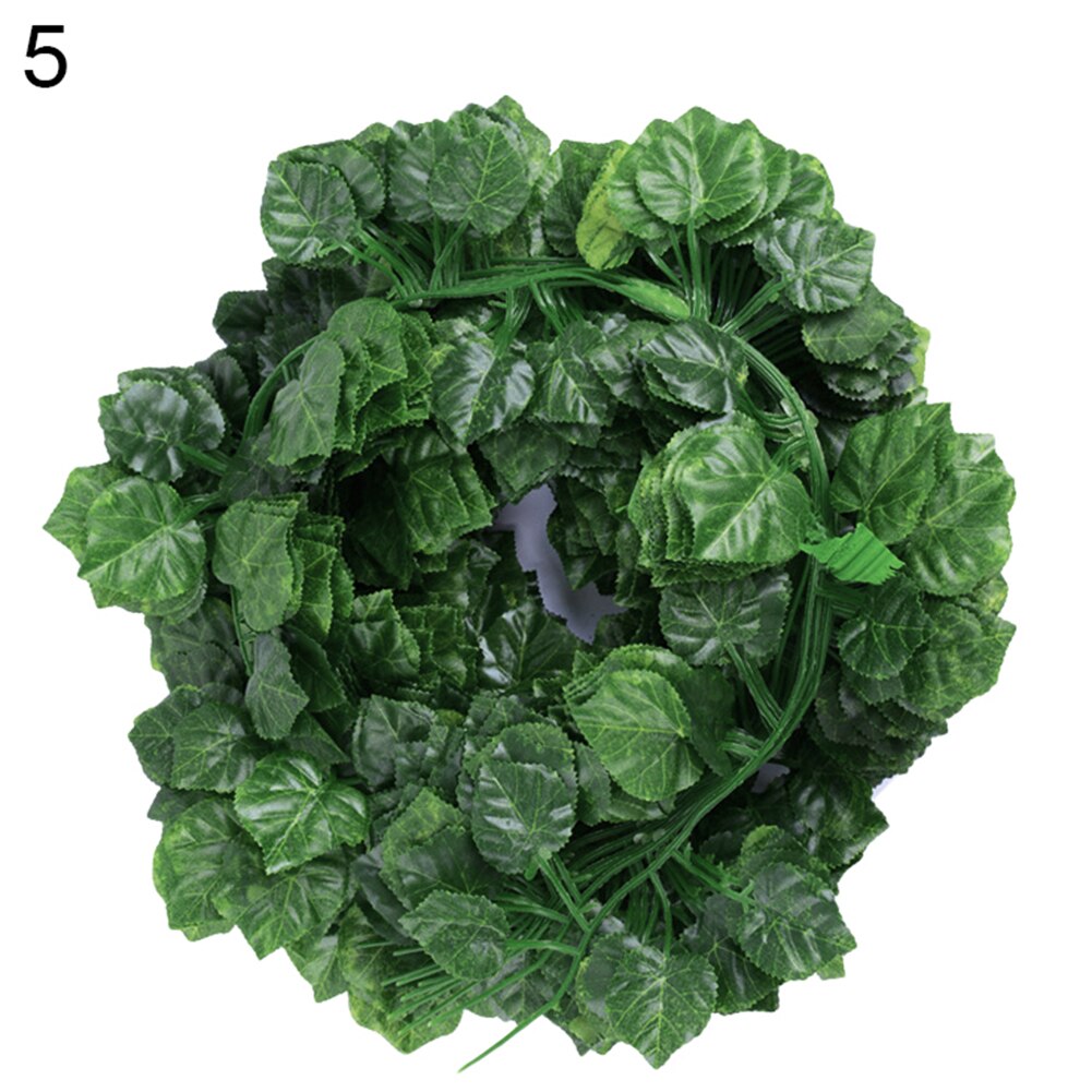! ! Enredadera Artificial de uva de 2m, hoja verde, hiedra, vid para decoración de hogar, boda, guirnalda colgante DIY, flor Artificial