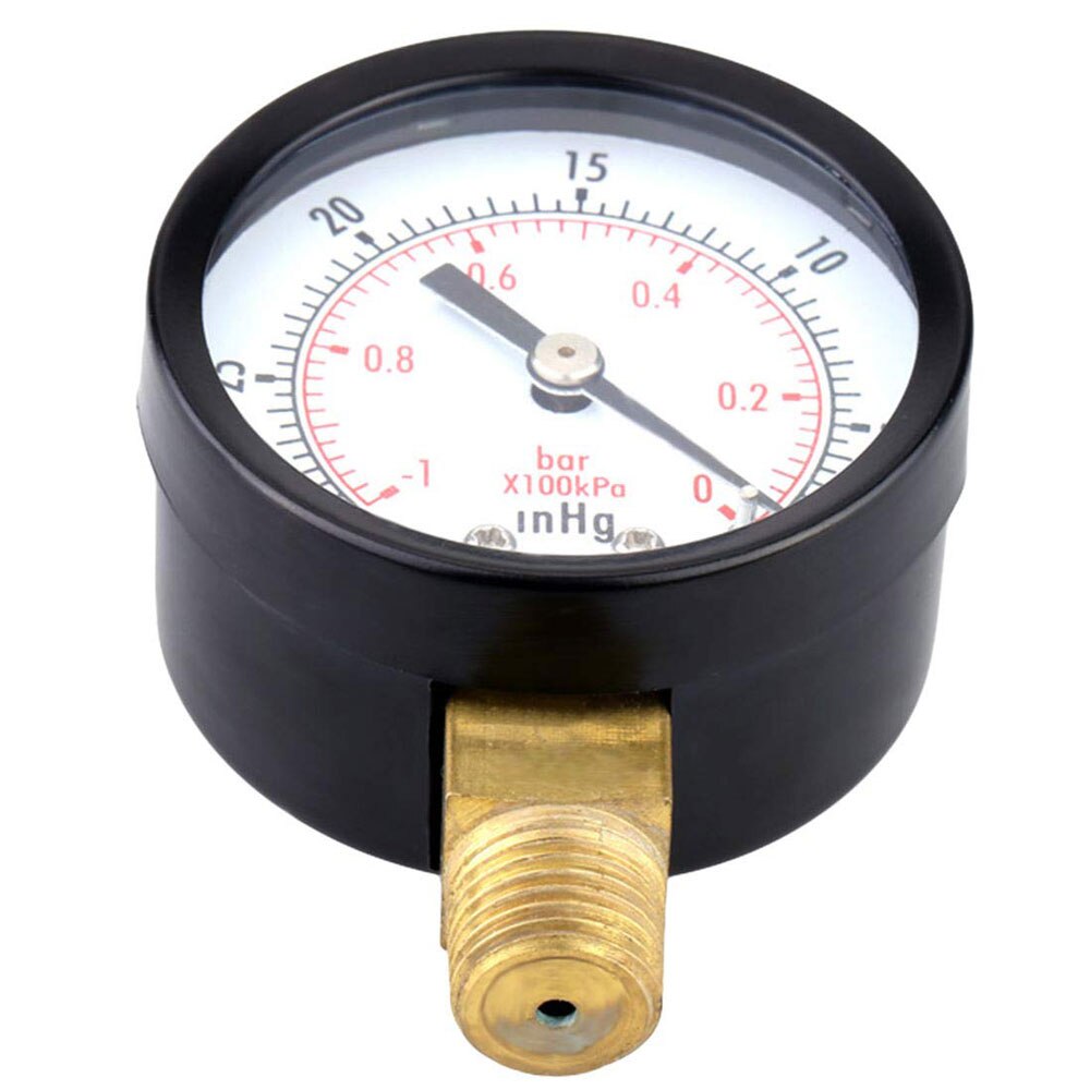 Vakuummanometer miniurtavla dubbelskala mätklocka 1/4 &quot; npt  -30hg/0ps vakuumtryckmätare 2 &quot; ratten digital display mätare