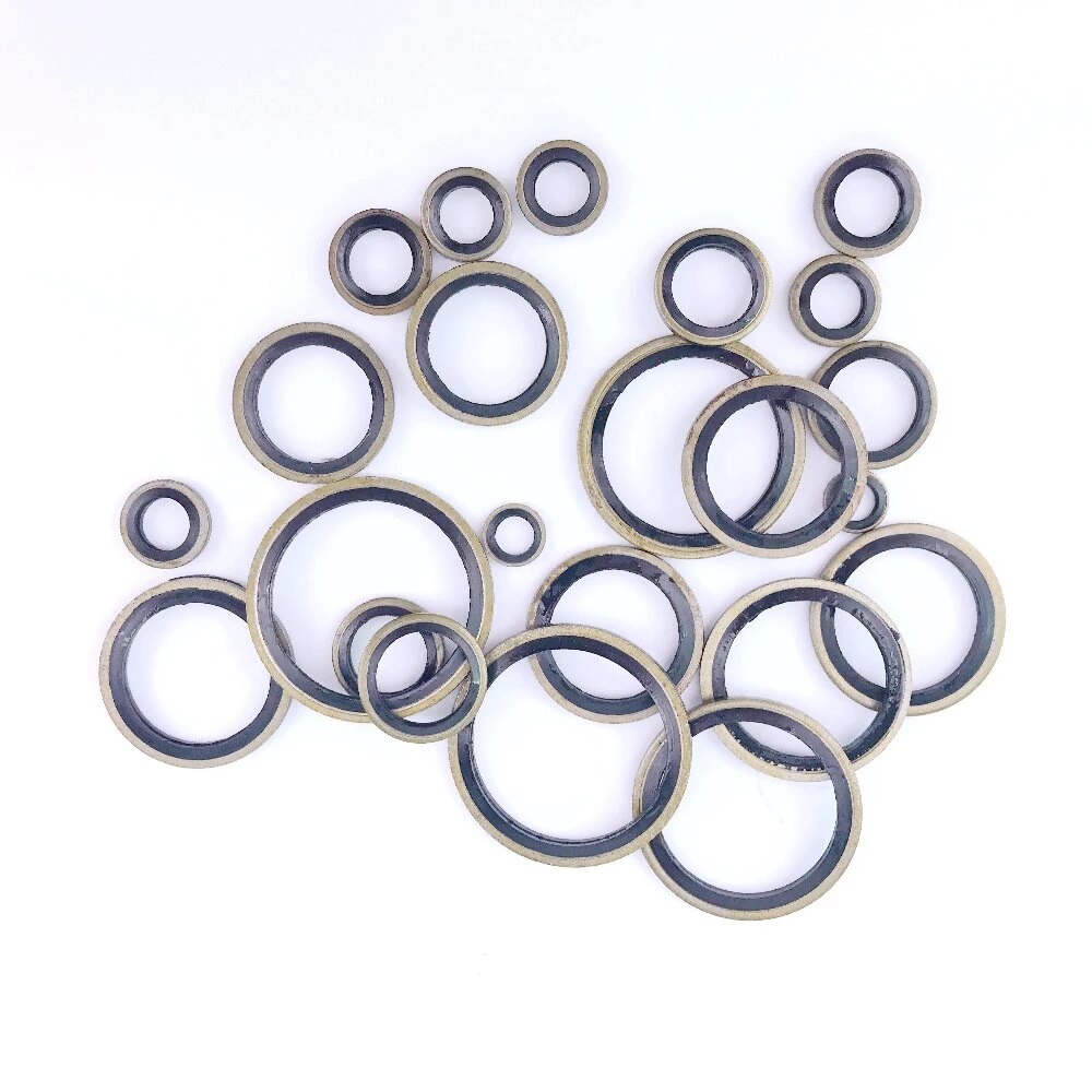 10PCS 20PCS Metal Washer Bonded Seal Shim Gasket M5 M6 M8 M10 M12 m16 M20 Flexible Automotive Hydraulic Brake Seal Washers