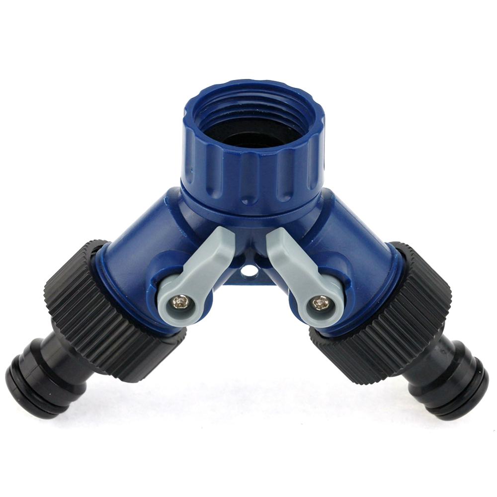 3/4" Water Tap Splitter 2 Way For 1/2" Caliber Quick Connector Adaptor Y Shape Garden Tap Splitter Connector For Irrigation: A