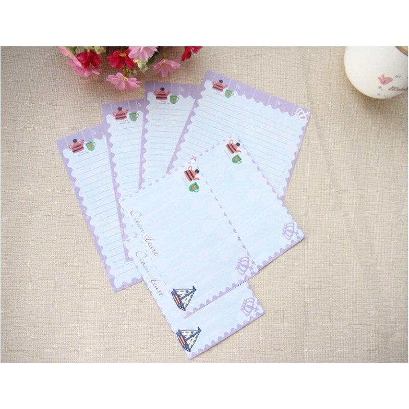 2PCS/PACK Navy Style 2pc Envelope 4pc Writing Letter Paper Office School Stationery Students Letter envelope