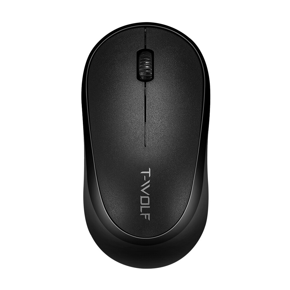 Q18 USB Wireless Photoelectric Mouse Office Laptop Desktop 1000dpi Optical Mice for Household Computer Accessory: Black