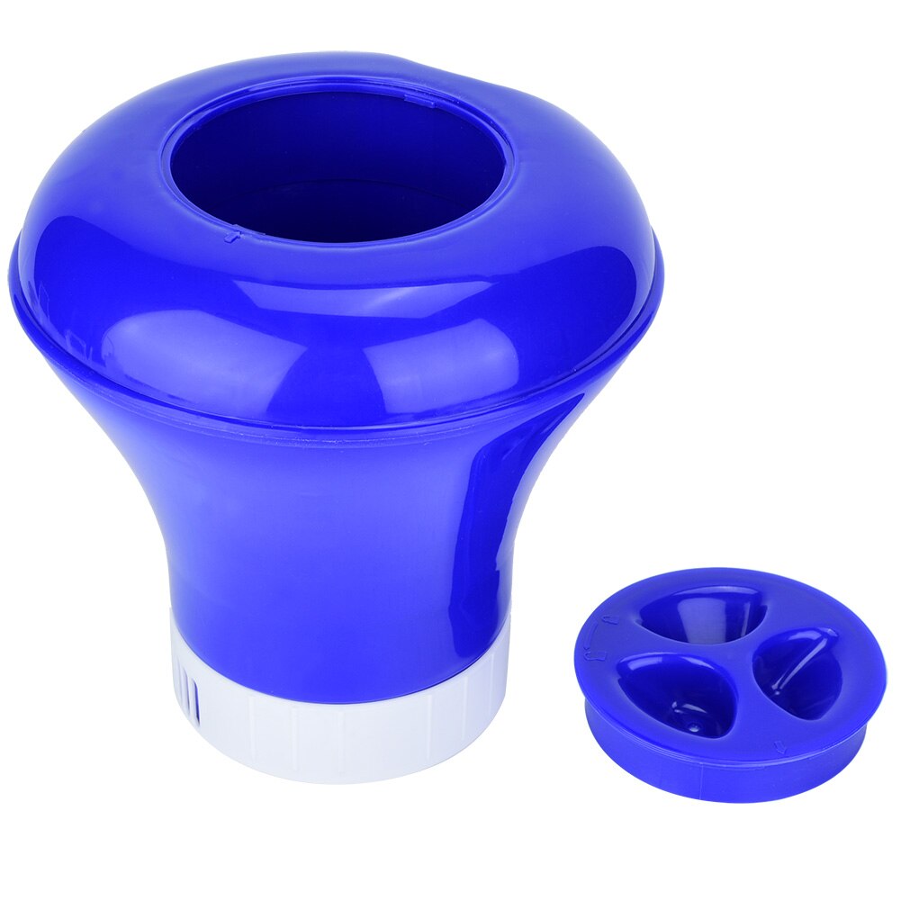 Swimming Pool Floating Chemical Chlorine Dispenser Tablet Holder With Thermometer Dispenser Disinfect Floating