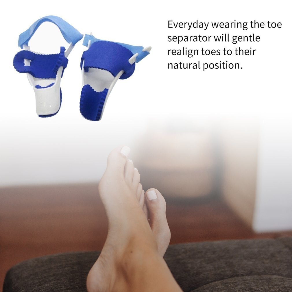 Universal 1 par uso nocturno del dedo gordo del pie juanete dispositivo férula enderezador Hallux Valgus Pro aparatos para dedos del pie corrección separador