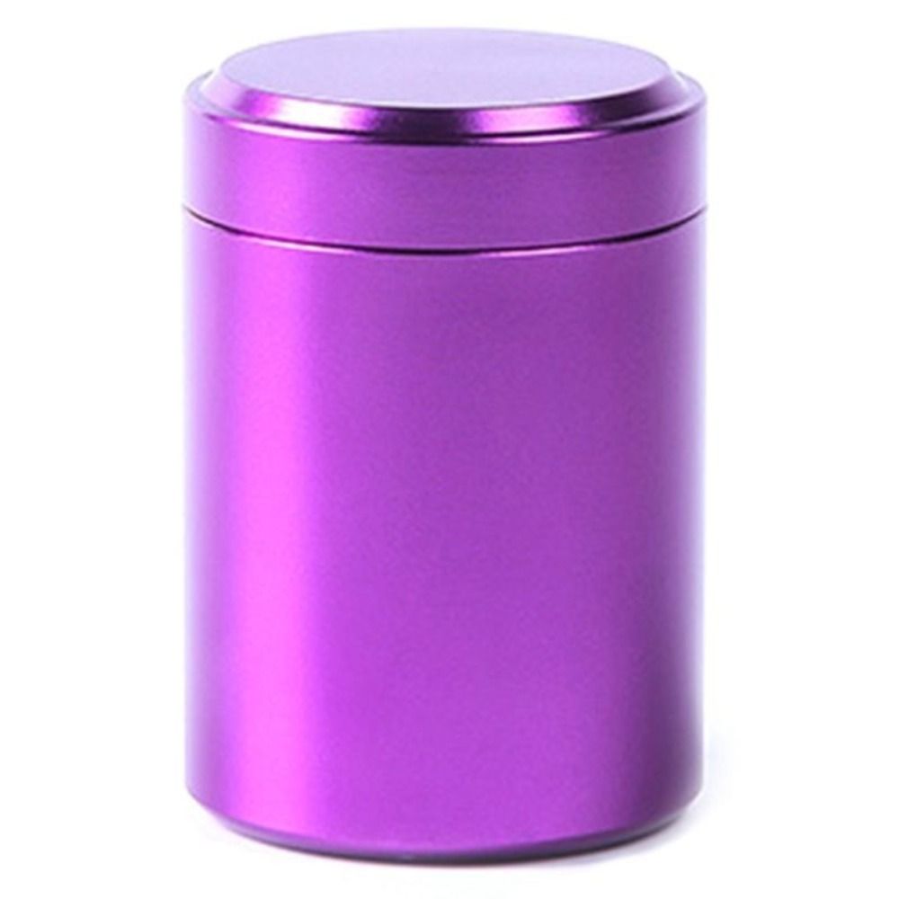 Runde kleine Metall-Aluminium-Dosen versiegelt lose Tee-Verpackungs dosen reisen tragbare Behälter Glas Zucker Kaffee Süßigkeiten Veranstalter: Licht Gelb