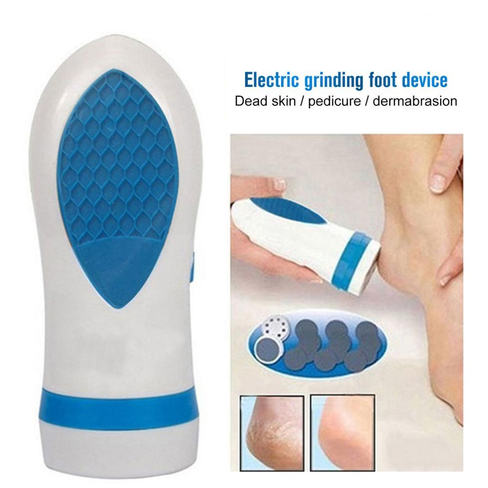 Pedi Spin TV Dispositivo de pelado eléctrico de cuidado de los pies Kit de pedicura pie Lima piel dura callos removedor