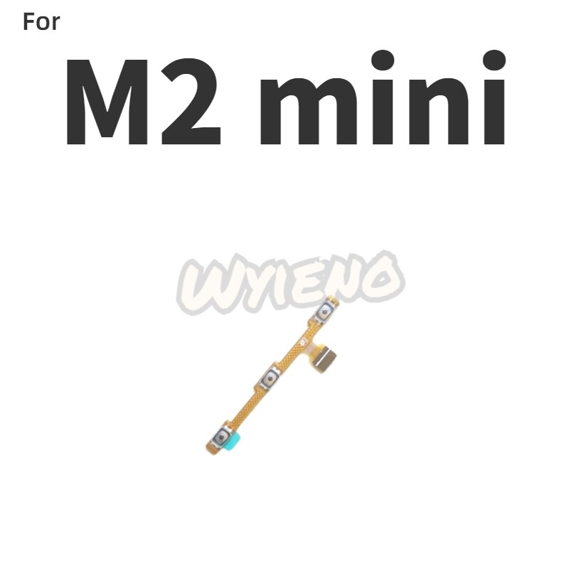 Novaphobat para Meizu M3 Note M681H M681Q/L681h encendido apagado volumen arriba abajo interruptor tecla flex cable reemplazo + seguimiento: for M2 mini