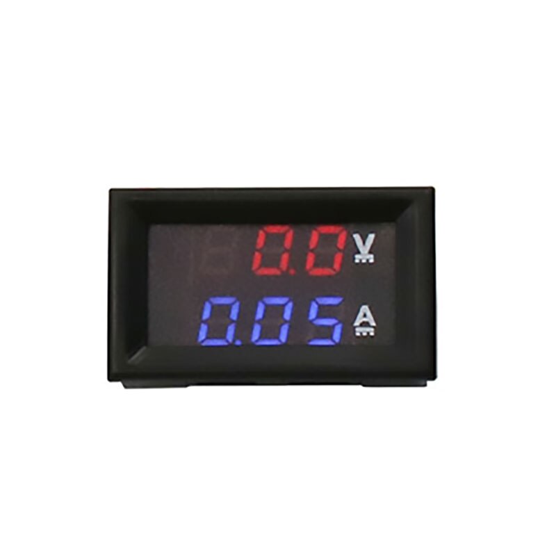 1pc diy  dc100v 10a voltmeter amperemeter blå rød dobbelt amp volt spænding strømmåler tester panel digital led display til bil: Rødblå