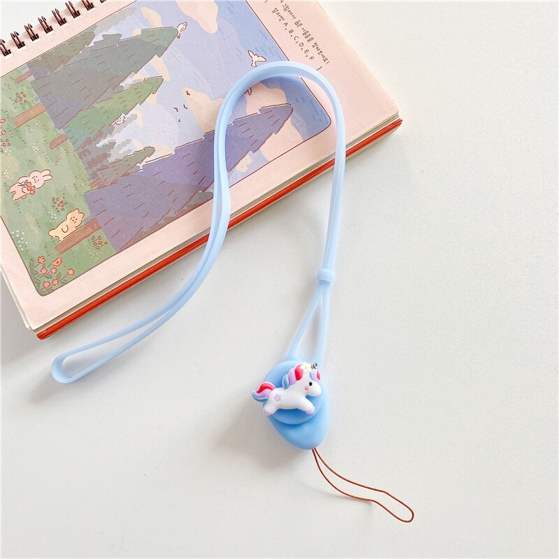 Cute Keychain Straps Rope Mobile Phone Neck Strap Lanyard for ID Card key chain USB badge holder DIY Lariat Lanyard Hang String: FR521-2