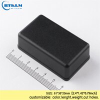 ABS Plastic Enclosures Electronic Junction Box Instrument Case DIY Plastic Project Speaker Electric Box 61*36*20mm: black