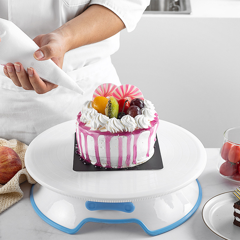 31cm Big Cupcake Rotating Plate Cake Stand Craft Turntable Set Platform Revolving Cake Baking Decorating Tools For Cake shop: Default Title