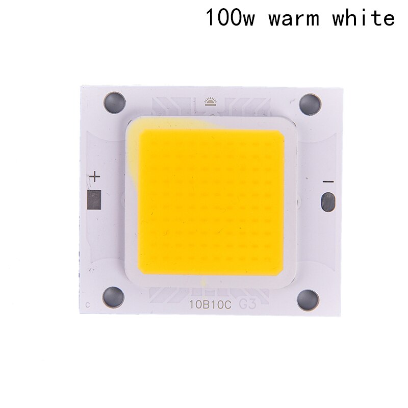 Cob led chip led matrix til spotlight diode led lys projektørlampe kilde 4.6cm x 4cm: 100w varm hvid