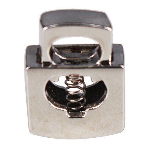 20pc metall guld silver propp toggle spänne rep klämma sladd lås dragsko stoppknapp hatt yllerock huvtröjor skosnöre  nk352: Silver-