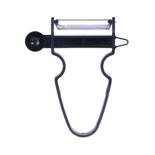 Pelador en juliana de 3 piezas, cortador, triturador, rallador de hoja de acero inoxidable, accesorios de herramientas de cocina: 1pc Black