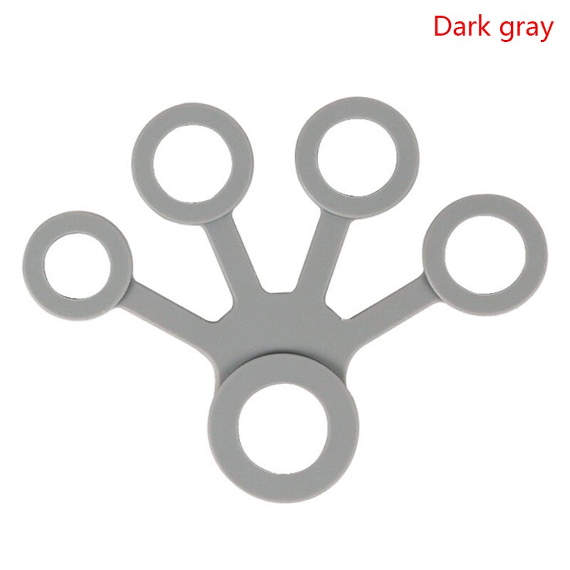 Silicone Hand Expander Finger Hand Grip Finger Training Stretcher Trainer Strength Resistance Bands Wrist Exercise Fitness: Gold