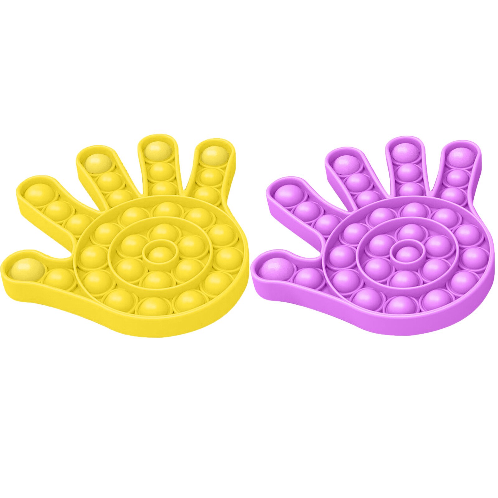 2PCS Push Pop Bubble Sensory Fidget Toy Funny Squishy Antistress Toys Autism Stress Relief Silent Classroom антистресс: J